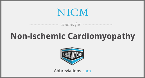 What is the abbreviation for Non-ischemic Cardiomyopathy?